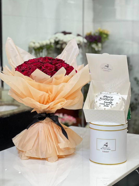 Cake and Flowers – 30 Piece Delight